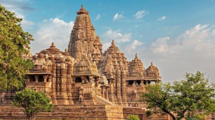 Khajuraho templomok Indiában fotó, történelem, építészeti elemek