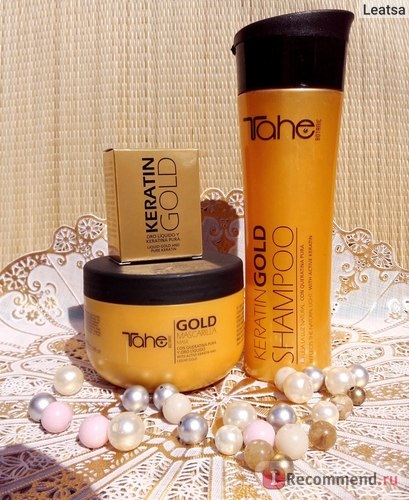 Argan olaj haj aranyrészecskékkei Tähe keratin arany - «spanyol argánolaj keratin