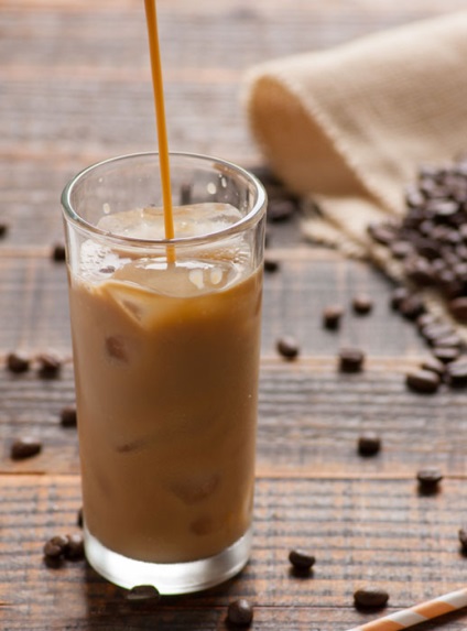 Ice coffee (cafea cu gheata) - ce este, compozitie, calorii, retete cu tapioca