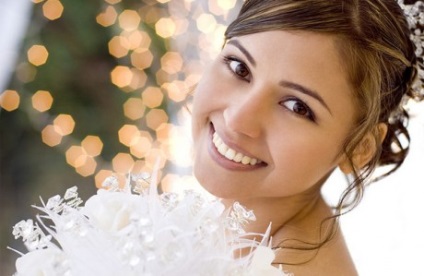Hófehér mosoly a menyasszony vigyázni táplálkozás
