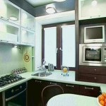 Design genial de bucătărie într-un Hrushchevka cu și fără coloană de gaz