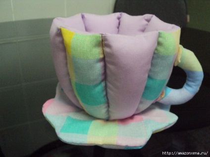 Tea bögre szövet a szakterületen patchwork