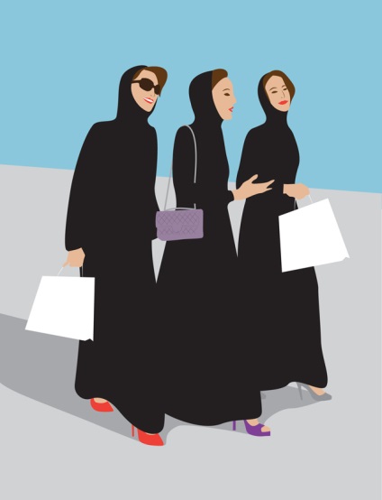 Ceea ce femeile la modă din Dubai se ascund sub abayas lor, buro 24