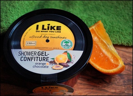 Clever cég - gel jam zuhanyzó - narancs és a csokoládé - ​​tusfürdő-confiture - narancssárga -