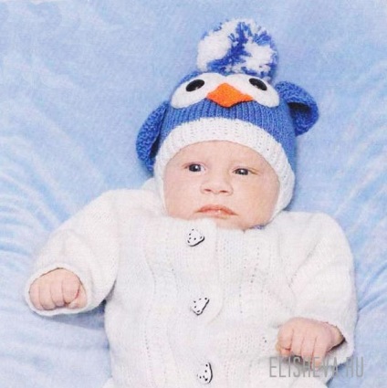 Pălărie pentru copii sub motto-pinguinul - ace tricotate, blog