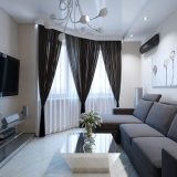 Designul camerei de zi în opțiunile de apartament pentru proiectarea apartamentului orașului (60 fotografii)