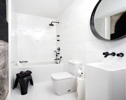 A design a fürdőszobában 4 négyzetméter, és gyönyörű belső képek