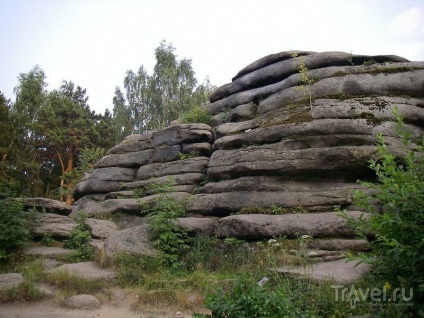 Scenic corturi de piatră în Ekaterinburg