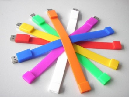 Flash stick brățară (22 pics) USB model pe mana cu logo-ul, palma albă și alte culori