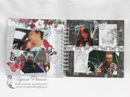 Album foto pentru un cuplu îndrăgostit - scrapbooking creativ