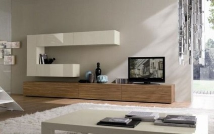 Idei despre cum să combinați televizorul cu un diapozitiv de mobilier, design interior și mobilier într-un apartament