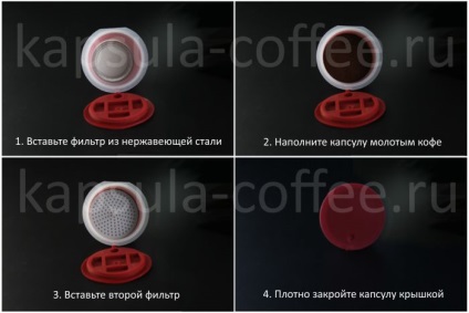 Instrucțiuni - capsule reutilizabile de nespresso, dolce gusto și lavazza