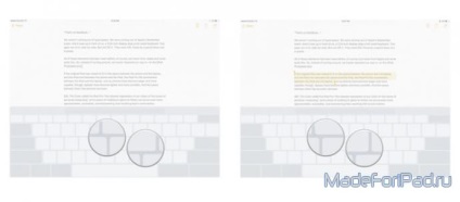 Folosind trackpadul de pe ipad și iphone, toate pentru ipad