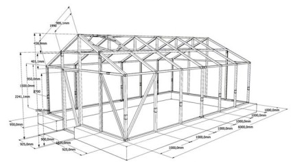 Fabricarea de sere de la o conducta de profil ca sa faca prin mainile proprii (un schelet, desene, calculul video