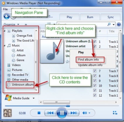 Cum se copiază automat CD-urile audio în Windows Media Player 12