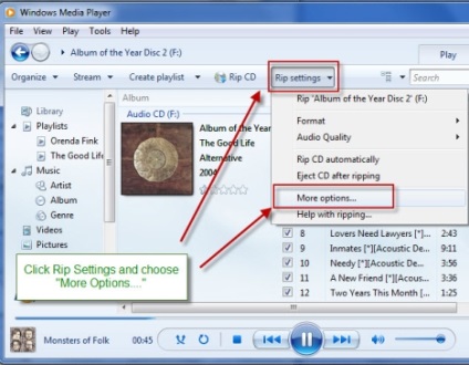 Cum se copiază automat CD-urile audio în Windows Media Player 12