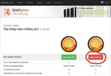 Cum se descarcă gratuit și rapid de la distribuirea de fișiere unibytes (instrucțiuni, capturi de ecran)