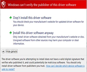 Cum să dezactivați verificarea semnăturilor digitale ale driverelor