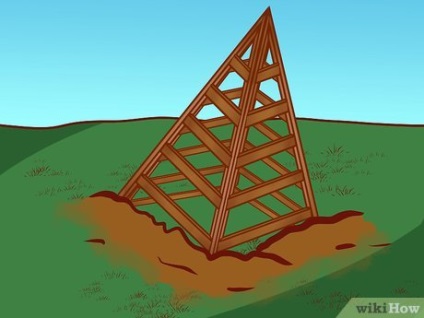 Hogyan építsünk egy fából készült rácsos formájában egy piramis