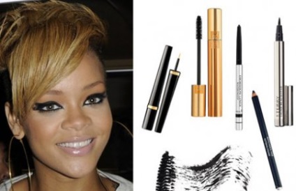 Hogyan készítsünk egy fényes make-up a stílus Rihanna - egy női világ