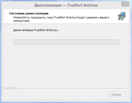 Cum se elimină antivirusul de la trustport de pe un computer