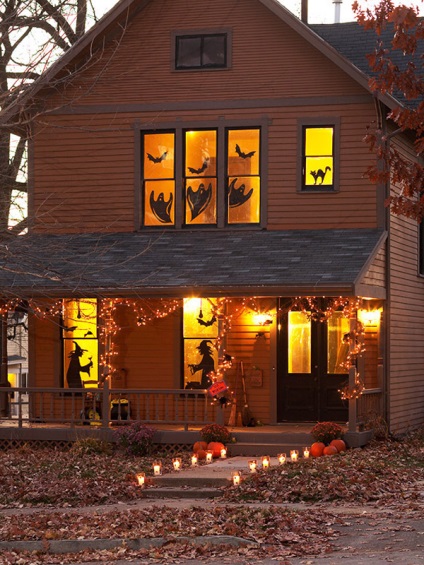 Cum de a decora o casă pentru idei de Halloween pe Halloween