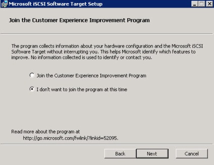 Cum se instalează serverul iscsi în Windows Server 2008 r2, pentru a configura iscsi-storage, configure