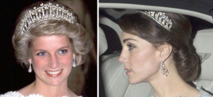 Kate Middleton avea voie să poarte o diademă a prințesei Diana