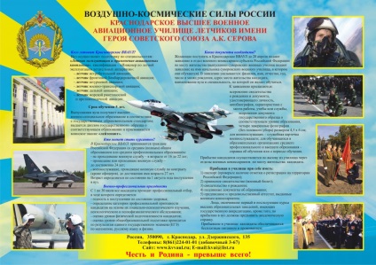 Краснодар Висшето военно училище авиация, кандидатът