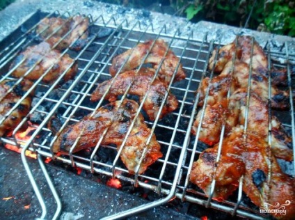 A szárnyak a grill - lépésről lépésre recept fotók