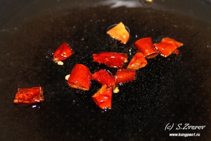 Csirke, szaunák (recept fotó), a kínai konyha