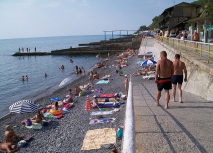 Livadia plajă, Crimeea, odihna noastră în Crimeea, rezervări de hoteluri și hoteluri