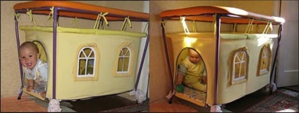 Casa de manevră pentru copil cu propriile mâini