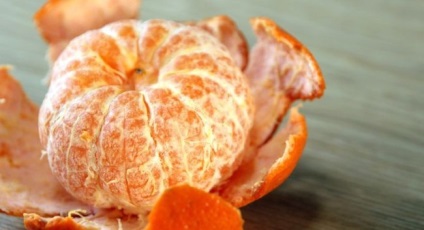 Maszk mandarin arc - recepteket a cellulóz és a bőrét
