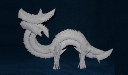 Anul nou dragon din module origami