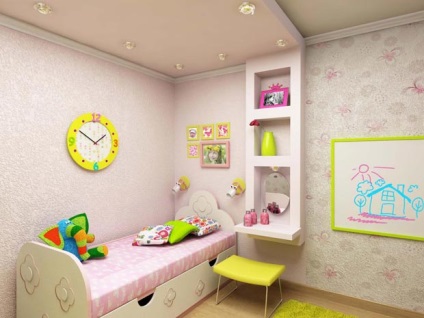 Imagini de fundal pentru camera copiilor pentru fete (65 fotografii) - alegerea de culori și texturi