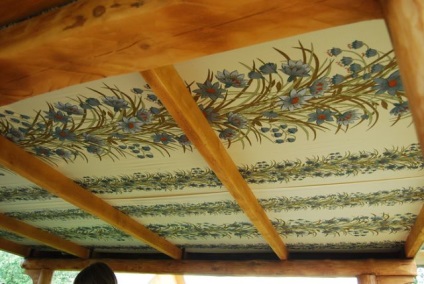 Decorarea tavanului unei stofă de gazon