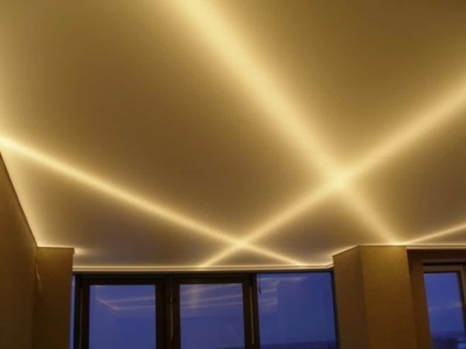 Mennyezeti világítás LED szalag saját kezűleg