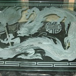 Sandblasting desene pe o oglindă și sticlă, artificiale mat