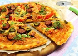 Pizza Leveles kelt tésztából