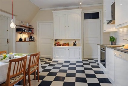Csempe a konyha a padlón fotó összehasonlítás Hogyan válasszuk ki a cserép és mit kell keresni