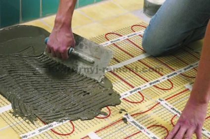 Csatlakozó meleg elektromos padló (elektromos padlófűtés) Csatlakozó Villamos meleg padló