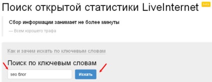 Căutarea de site-uri cu statistici deschise liveinternet, blog, serviciu - trafic comercial