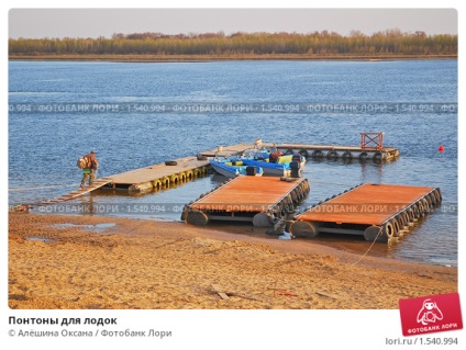 Ponton pentru o barcă cu fotografie de mâinile tale, pier cu mâinile tale