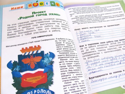 Proiectul pentru școală este un oraș indigen - emblema orașului Simferopol