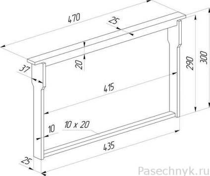 Dimensiunile cadrelor pentru desene și vârfuri de stupi