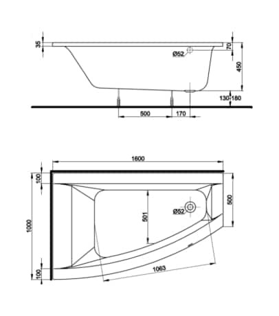 Dimensiuni de bai de diferite tipuri, care sunt formele și parametrii acrilice și alte boluri