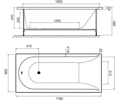 Dimensiuni de bai de diferite tipuri, care sunt formele și parametrii acrilice și alte boluri