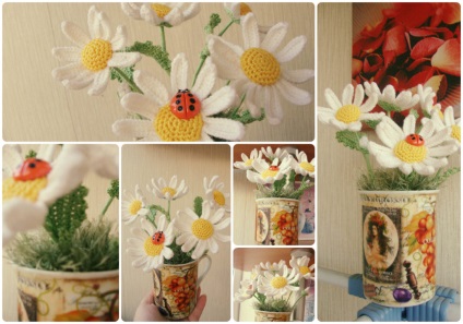 Daisies horog (fotókkal!), Nicehandmade - Horgolt otthoni (hook) Daisies horog (fotókkal!), Nicehandmade - Horgolt az otthoni