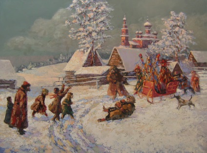 Tradițiile Rusă de Crăciun în lucrările lui Zhukovski, Gogol, Pușkin și Tolstoi